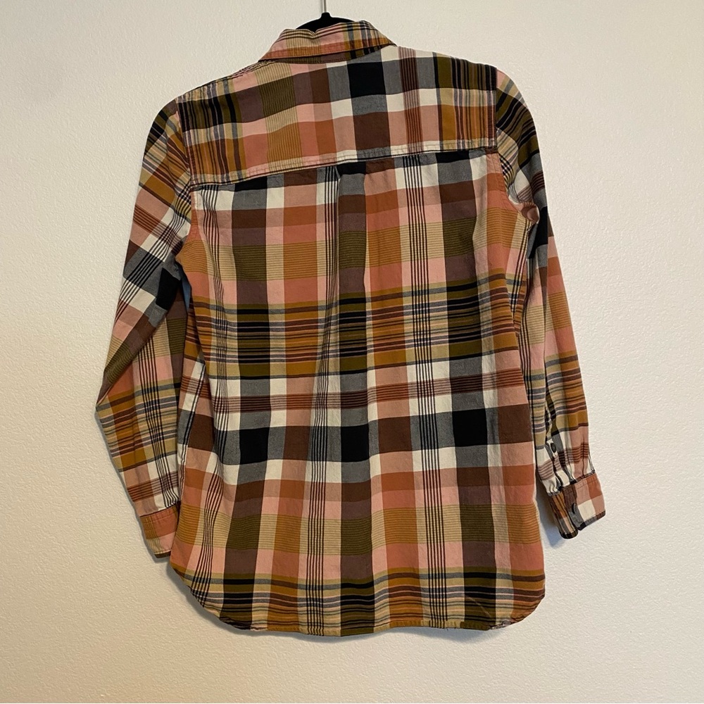 NWOT Madewell Cotton Classic Ex-Boyfriend Shirt in Seconda Plaid - Picture 15 of 15